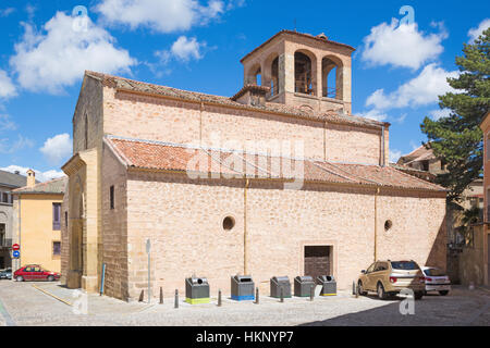 Segovia - die romanische Kirche Iglesia de San Sebastian. Stockfoto