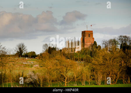 Allerheiligenkirche, Shillington, beschrieb als "Kathedrale der Chilterns" Dichter John Betjeman Stockfoto