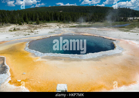 Upper Geyser Basin, Yellowstone-Nationalpark, Wyoming, USA Stockfoto