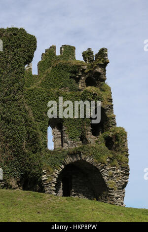 Ballycarbery Castle in der Nähe von Cahersiveen, Conty Kerry Irleand. Stockfoto