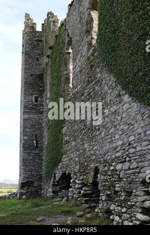 Ballycarbery Castle in der Nähe von Cahersiveen, Conty Kerry Irleand. Stockfoto