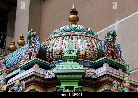 Сolorful Detail von der Hindu-Tempel hautnah Stockfoto