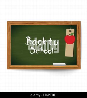 Willkommen Sie zurück in die Schule, Vektor-Illustration. Stock Vektor