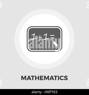 Mathematik-Symbol Vektor. Flach-Symbol auf dem weißen Hintergrund isoliert. Editierbare EPS-Datei. Vektor-Illustration. Stock Vektor