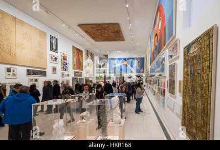 Schweden. 28. Januar 2017. Lund, Schweden .28th Januar 2017. Wiedereröffnung der Skissernas Museum (Museum der künstlerischen Prozess und Kunst im öffentlichen Raum) nach umfangreichen Rebuildning. Riesige Menschenmenge wartete alle Nachmittag eingeben. Bildnachweis: Tommy Lindholm/Pacific Press/Alamy Live-Nachrichten Stockfoto