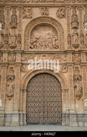 Fassade, St.-Stephans Kloster, Salamanca, UNESCO World Heritage Site, Spanien Stockfoto