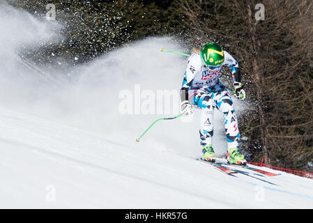 Cortina d ' Ampezzo, Italien. 29. Januar 2017. Tamara Tippler von Österreich auf dem Platz im Super-G-Rennen in Cortina d ' Ampezzo, Italien am 29. Januar 2017. Bildnachweis: Rok Rakun/Pacific Press/Alamy Live-Nachrichten Stockfoto