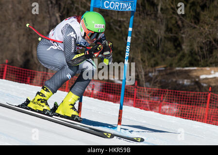 Cortina d ' Ampezzo, Italien. 29. Januar 2017. Johanna Schnarf von Italien auf dem Platz im Super-G-Rennen in Cortina d ' Ampezzo, Italien am 29. Januar 2017. Bildnachweis: Rok Rakun/Pacific Press/Alamy Live-Nachrichten Stockfoto