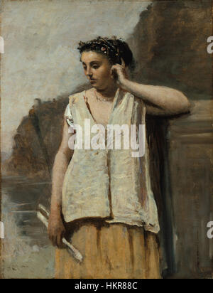 Camille Corot - Muse-Geschichte, 1865 Stockfoto