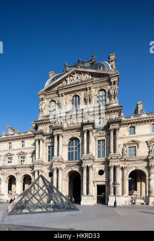 Louvre-Palast und Museum, Paris, Frankreich Stockfoto