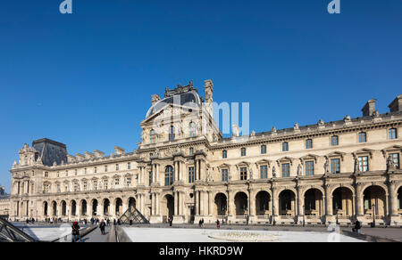 Louvre-Palast und Museum, Paris, Frankreich Stockfoto