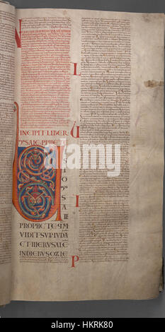 Codex Gigas, bekannt als die Teufelsbibel, enthält das Buch Ruth als Teil seiner historischen Manuskript. Diese beleuchtete Handschrift stammt aus dem 13. Jahrhundert und ist durch ihre Größe und detaillierte Illustrationen bekannt. Stockfoto