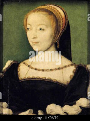 Corneille de Lyon - Portrait von Louise de Rieux - WGA05237 Stockfoto