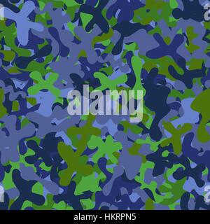 Abstract vector chaotischen beschmutzt nahtlose Muster - Grün und Blau Stock Vektor