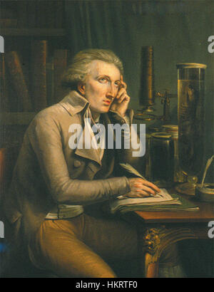 Georges Cuvier (1769–1832) war ein französischer Naturforscher und Paläontologe. Seine Beiträge zur Wissenschaft, insbesondere in den Bereichen vergleichende Anatomie und Extinktion, waren bahnbrechend und halfen, die Paläontologie als wissenschaftliche Disziplin zu etablieren. Stockfoto