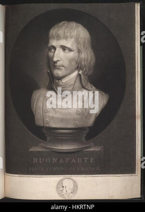 Dieses Porträt von Napoleon Bonaparte als erster Konsul von Frankreich, das in den Bodleian-Bibliotheken gehalten wird, veranschaulicht die historische Bedeutung seiner Rolle während der Französischen Revolution und seines Machtübergangs im frühen 19. Jahrhundert. Stockfoto
