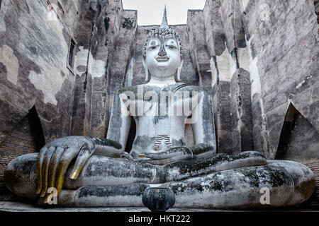 Riesige Buddha am Wat Si Chum, Sukhothai, Thailand Stockfoto