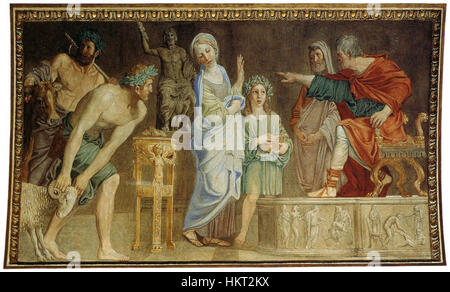 Domenichino - St Cecilia vor dem Richter - WGA06407 Stockfoto