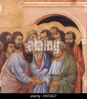 Duccio di Buoninsegna - Abschied von St. John (Detail) - WGA06726 Stockfoto