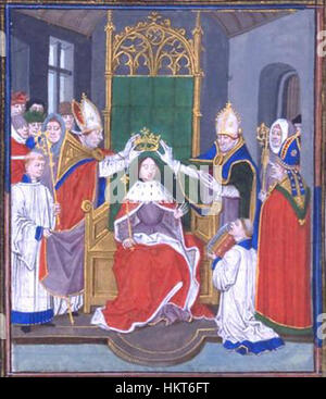 Eduard III. (Eduard III.) war ein König von England, der im 14. Jahrhundert regierte. Dieses Porträt stellt ihn als Monarch dar und unterstreicht seine königliche Präsenz und Führung während seiner Herrschaft. Eduard III. Ist bekannt für seine militärischen Feldzüge, einschließlich des Hundertjährigen Krieges, der die englische Geschichte maßgeblich geprägt hat. Stockfoto