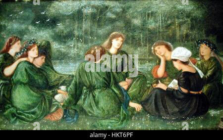 Edward Burne-Jones Green Sommer (1864) Stockfoto