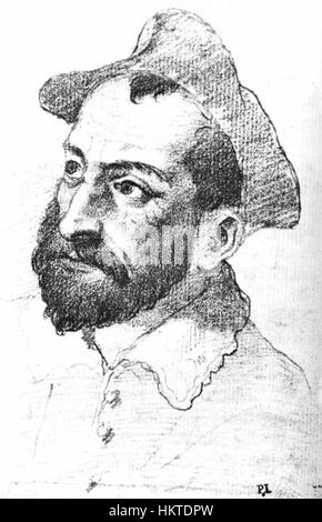 Federico Zuccaros - Portrait von Vincenzo Borghini - WGA26023 Stockfoto