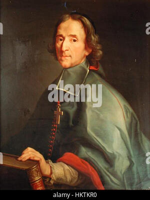 Dieses Porträt von Francois de Salignac de la Mothe-Fénelon, einem französischen Theologen und Schriftsteller, fängt die prominente Figur in würdevoller Pose ein. Das Gemälde unterstreicht seinen wissenschaftlichen Einfluss und seine Rolle in der französischen Intellektuellen und Religionsgeschichte im 17. Jahrhundert. Stockfoto