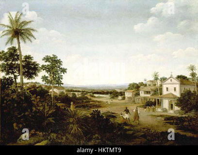 Frans Post - Paisagem no Brasil, 1665-1669 Stockfoto