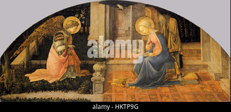 Fra Filippo Lippi - Verkündigung - WGA13231 Stockfoto