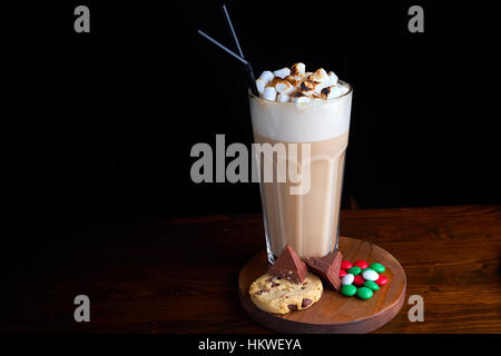 Eiskaffee mit Schokoladeneis Stockfoto