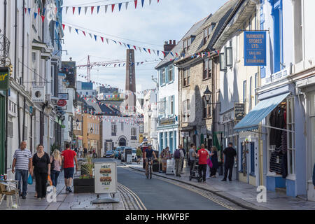 Southside Street, Barbican, Plymouth, Devon, England, Vereinigtes Königreich Stockfoto