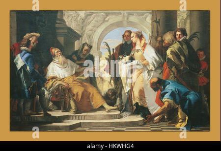 Giambattista Tiepolo - die Schutzpatrone der Familie Crotta - Google Art Project Stockfoto