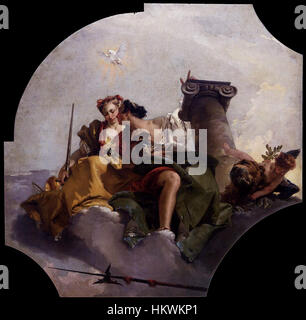 Giovanni Battista Tiepolo - Tapferkeit und Gerechtigkeit - WGA22300 Stockfoto