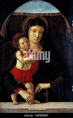 Giovanni Bellini, Madonna Col Bambino pavia Stockfoto