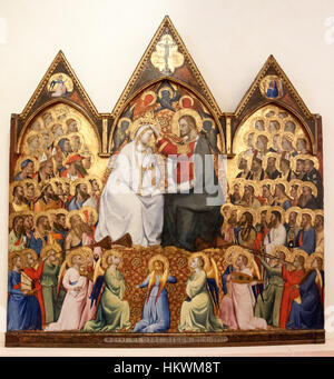 Giovanni del Biondo, Incoronazione della Vergine, 2016-05-07 Stockfoto