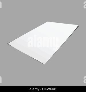 Leere Weißbuch mock-up Hintergrund, Lager Vektor Stock Vektor