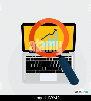 Moderne Wohnung Design Vektor Illustration Konzept. Geschäft Arbeitsteilen für Web-Design, Wirtschaft, Finanzen, e-Commerce, Seo-Optimierungen, mobile app Stock Vektor