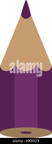 Silhouette eines Buntstift-Symbol-Vektor-illustration Stock Vektor