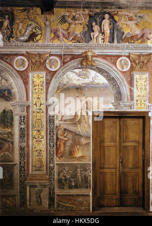 Giovanni Maria Falconetto, Mantua, Palazzo d ' Arco, Sala Dello Zodiaco, Zeichen der Fische Stockfoto