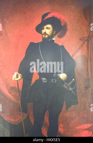 Das Werk des italienischen Künstlers Giovanni Mario spiegelt die reichen künstlerischen Traditionen der Renaissance und des Barocks wider. Seine Gemälde, oft mit religiösen oder allegorischen Themen, zeigen seine Beherrschung von Licht und Schatten. Stockfoto