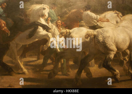 WLA Metmuseum Rosa Bonheur The Horse Fair detail Stockfoto