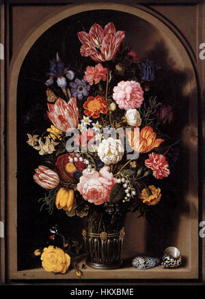 Blumenstrauß in einer Vase 1618 Ambrosius Bosschaert Stockfoto