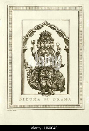 Brahma von Jacques-Nicolas Bellin Stockfoto