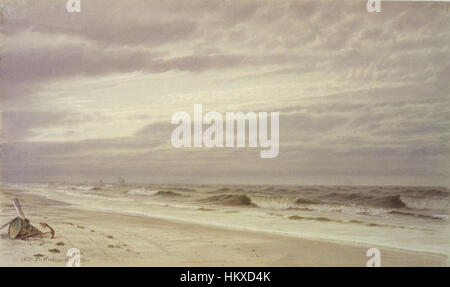 Brooklyn Museum - Strand-Szene mit Lauf und Anker - William Trost Richards - insgesamt Stockfoto