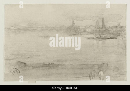 Brooklyn Museum - am frühen Morgen - James Abbott McNeill Whistler - insgesamt Stockfoto