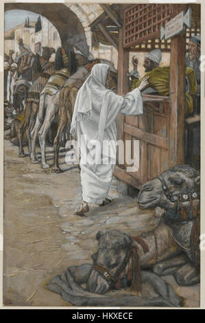 Brooklyn Museum - The Calling von Matthaeus (Berufung de Saint Mathieu) - James Tissot - insgesamt Stockfoto