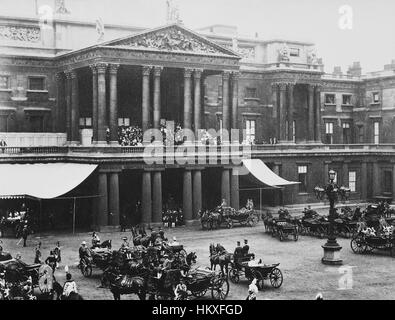 Buckingham Palast während diamantene Thronjubiläum von Königin Victoria Stockfoto