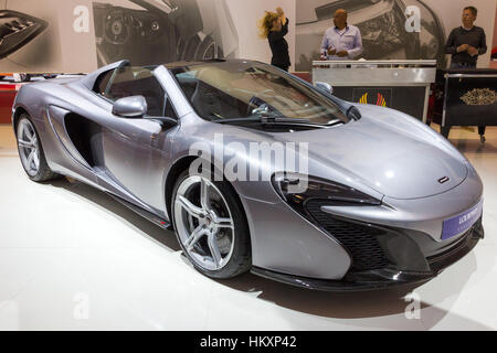 AMSTERDAM - 16. April 2015: Louwman exklusiv McLaren 650 s Sportwagen auf der AutoRAI 2015. Stockfoto