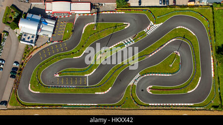 Kart Bahn, Kart 2000, Rennstrecke, Kirchlengern, Nordrhein-Westfalen, Deutschland Stockfoto