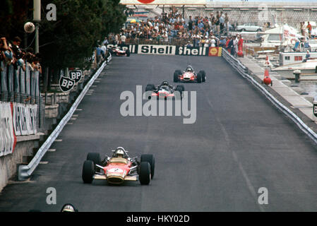1969 Richard Attwood GB Lotus 49 Monaco 4. Monte Carlo Stockfoto